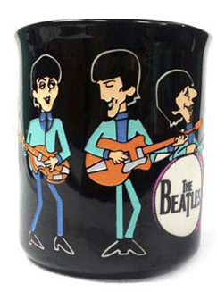 MUG RELIEVE THE BEATLES COMIC TOCANDO