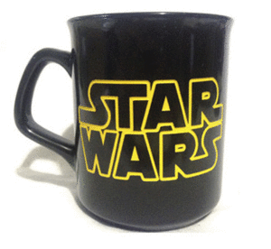 MUG RELIEVE STAR WARS LOGO AMARILLO