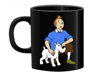 MUG RELIEVE TINTIN-MILU  RODILLA