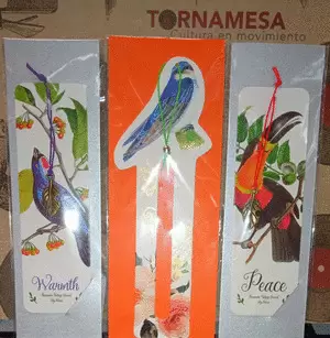 SEPARADOR DE LIBROS PAJARO PAPEL