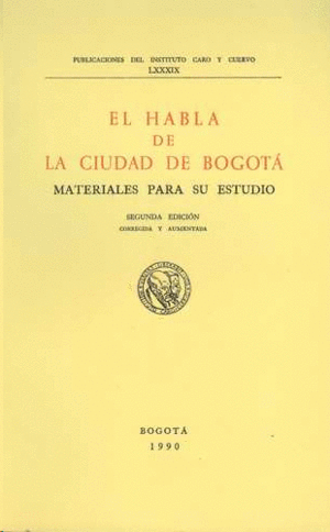 EL HABLA DE LA CIUDAD DE BOGOTA