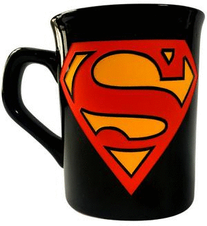 MUG  RELIEVE LOGO SUPERMAN