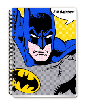 CUADERNO ESCOLAR RAYADO BATMAN