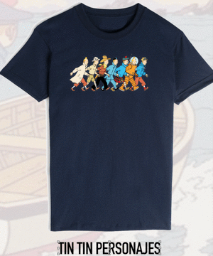 CAMISETA TINTIN PERSONAJES TALLA S