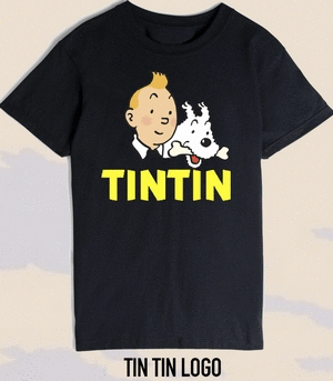 CAMISETA TINTIN LOGO TALLA S