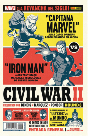 CIVIL WAR II NO.8:CAPITANA MARVEL VS IRON MAN