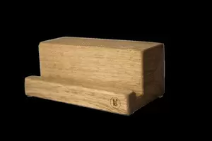 SOPORTE CARATULAS VINYL ART STAND ROBLE