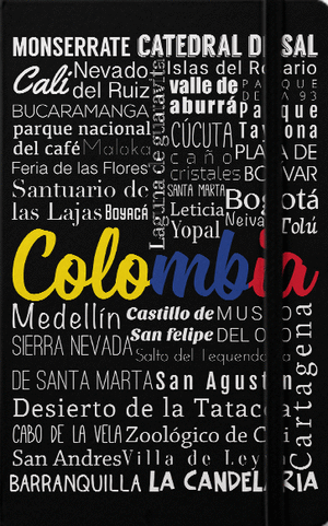 NOTEBOOK COLOMBIA NEGRA (CUADRICULADA)