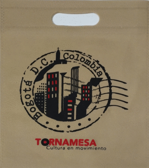 BOLSA TELA 25X30 BOGOTA D.C. BEIGE