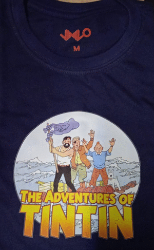 CAMISETA THE ADVENTURES OF TINTIN TALLA S