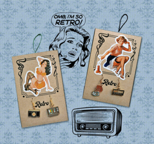 ARETES RETRO (VARIOS MOTIVOS)