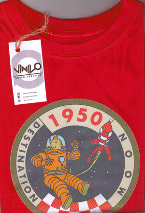 CAMISETA INFANTIL TINTIN  DESTINATION TALLA 8