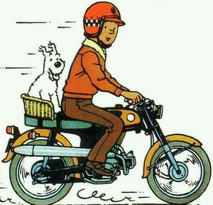 CAMISETA INFANTIL TINTIN  MOTO TALLA 8
