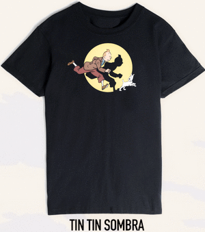 CAMISETA TINTIN SOMBRA TALLA L 