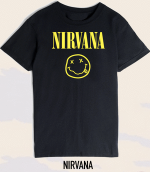 CAMISETA NIRVANA LOGO   S