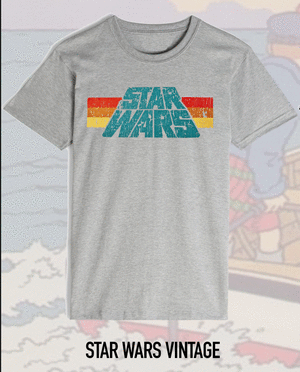 CAMISETA STAR WARS LOGO RETRO   L