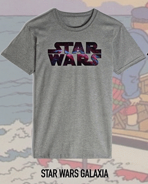 CAMISETA STAR WARS LOGO  GALAXIA  M
