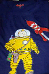 CAMISETA INFANTIL TINTIN ASTRONAUTA   12