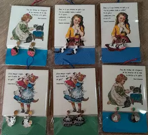 ARETES ESMALTADOS GATOS (VARIOS MOTIVOS)