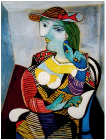 FUNDA LIBROS PABLO PICASSO - RETRATO MARIA TERESA