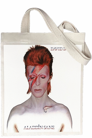 TOTEBAG BLANCA DAVID BOWIE ALADDIN SANE