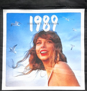 TOTEBAG NEGRA TAYLOR SWIFT 1989