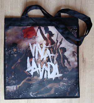TOTEBAG NEGRA COLDPLAY VIVA LA VIDA