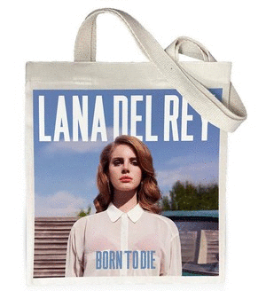 TOTEBAG BLANCA LANA DEL REY BORN TO DIE