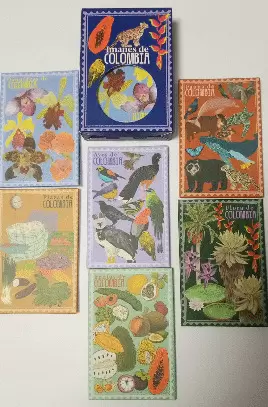 IMANES CON ILUSTRACIONES DE COLOMBIA X 6