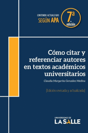 CÓMO CITAR Y REFERENCIAR AUTORES EN TEXTOS ACADÉMICOS UNIVERSITARIOS