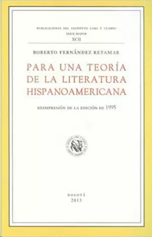 PARA UNA TEORIA DE LA LITERATURA HISPANOAMERICANA
