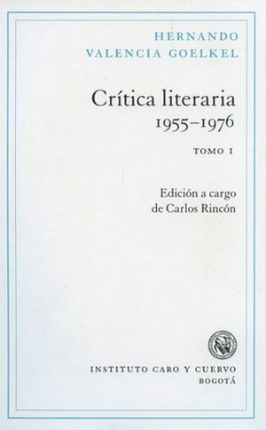 CRÍTICA LITERARIA 1955-1976 TOMO 1