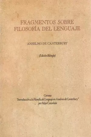 FRAGMENTOS SOBRE FILOSOFIA DEL LENGUAJE