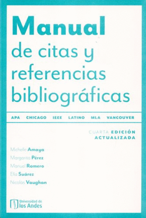 MANUAL DE CITAS Y REFERENCIAS BIBLIOGRÁFICAS