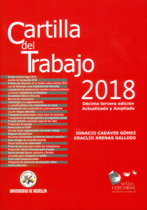 CARTILLA DEL TRABAJO 2018