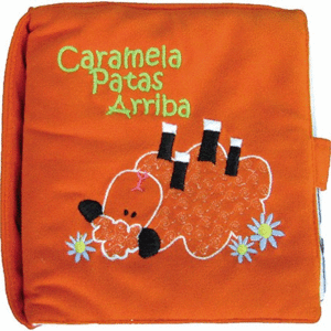 LIBRO EN TELA - CARAMELA PATAS ARRIBA