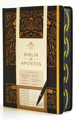 BIBLIA DE APUNTES RVR 1960 TD, NEGRO Y ORO (EDICIÓN CANTOS PINTADOS) / SPANISH JOURNALING BIBLE RVR 1960 HC BLACK AND GOLD