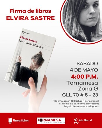 FIRMA DE LIBROS - Sábado 4 de mayo - Elvira Sastre