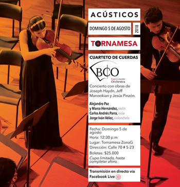 Cuarteto de cuerdas Bogotá Chamber Orchestra