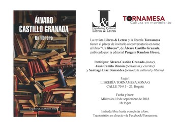Un Librero: Conversatorio con Álvaro Castillo Granada